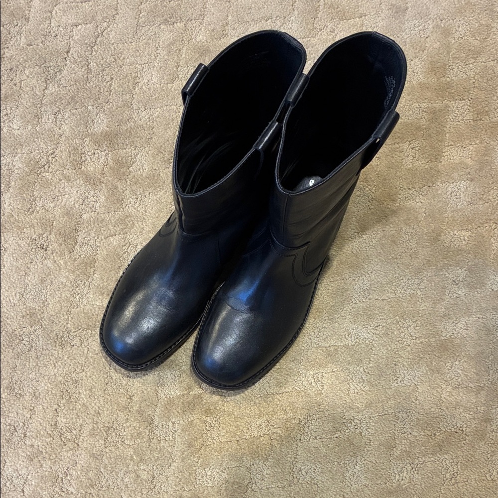 Free People Black Ankle Boots